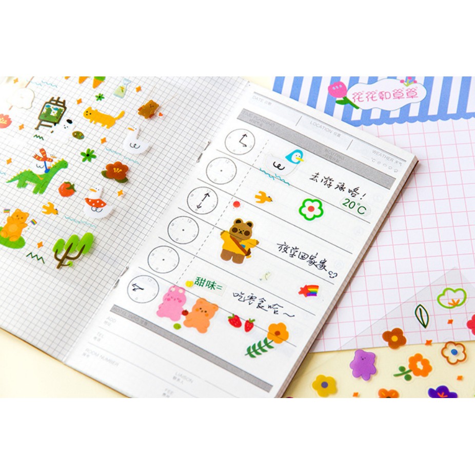 Sticker Hoạt Hình Trang Trí Siêu Xinh