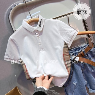 ÁO Polo BBR cổ thêu cho Bé