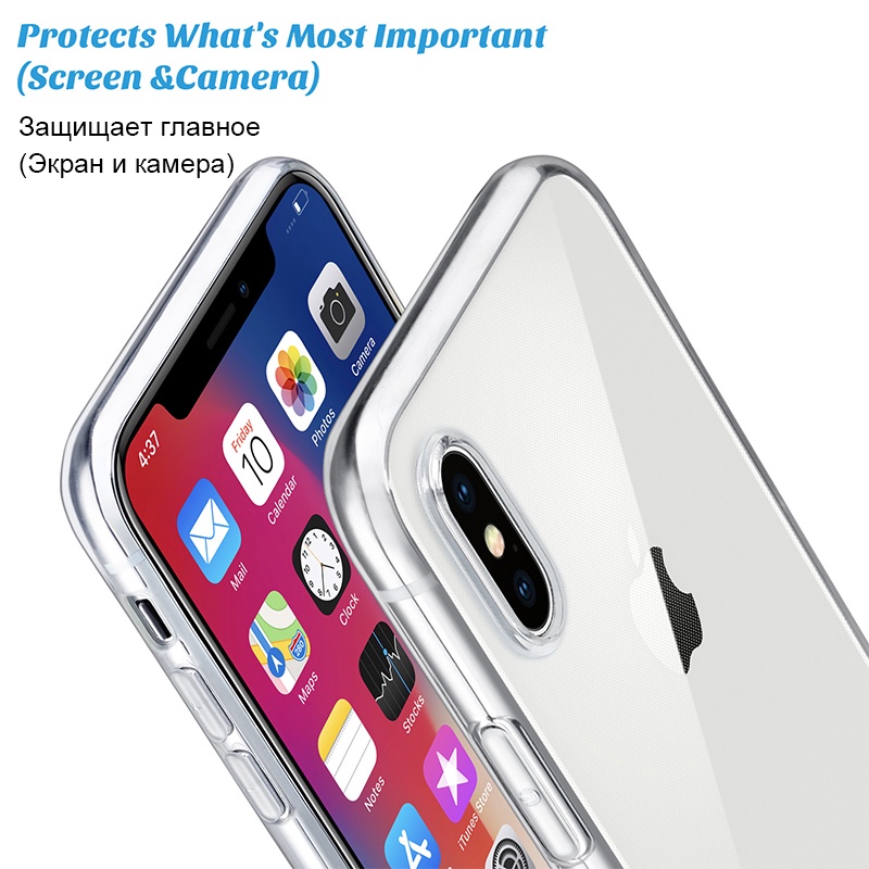 Ốp Điện Thoại Silicon Mềm Trong Suốt Cho iPhone X iPhone XR iPhone 13promax 14plus7 8 6 6s Plus 5 SE 11 12 Pro Max