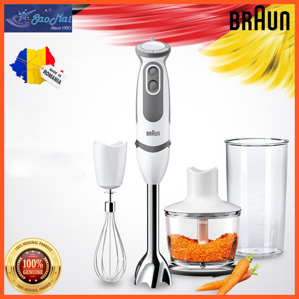 Bảo hành chính hãng - Máy xay cầm tay Braun MQ5035 và MQ5235 1000W MQ3035