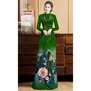 Vải áo dài in 3d chất vải tằm ý