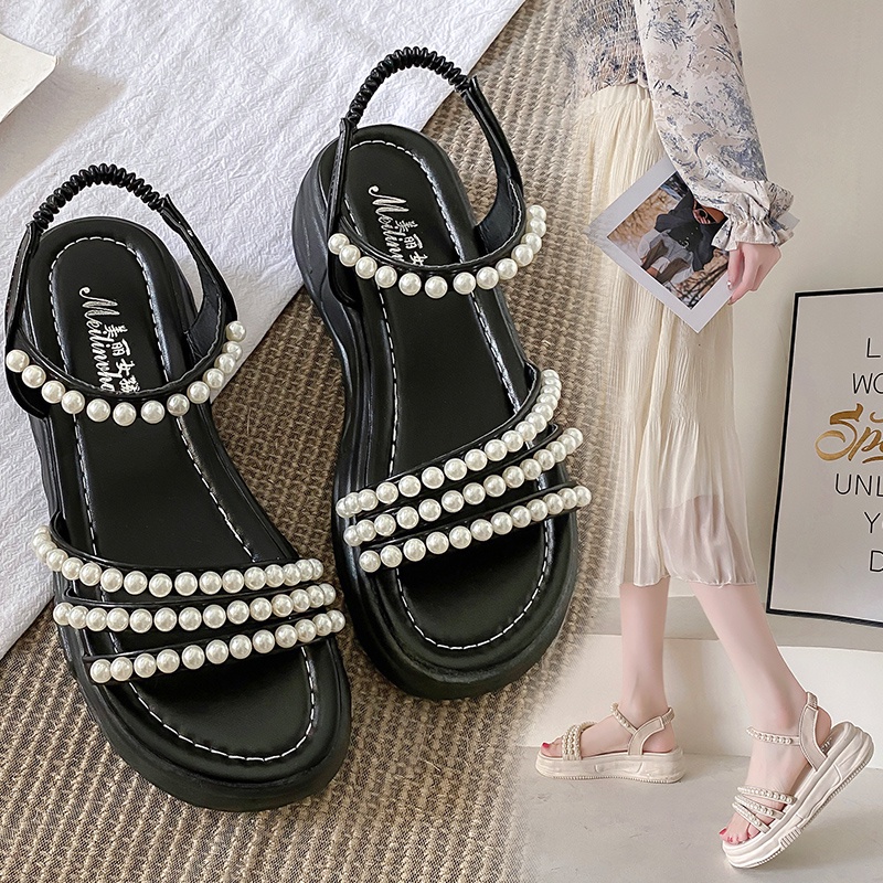 Xăng đan Da Hở Ngón Thời Trang Sành Điệu Cho Nữ