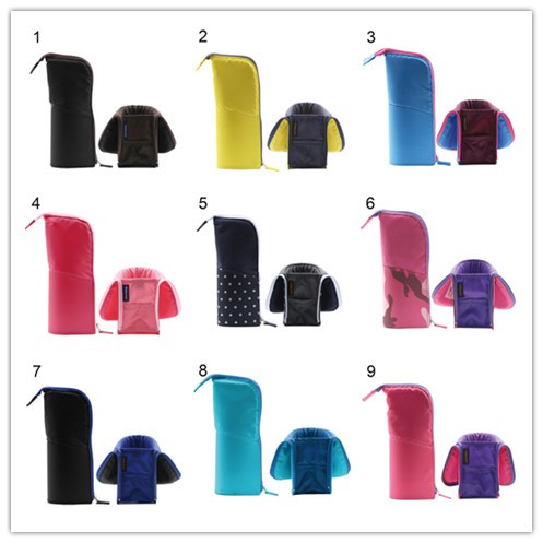 Túi đựng bút và cọ trang điểm thiết kế tự đứng tiện lợi