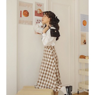 Chân váy Checkered Midi Skirt