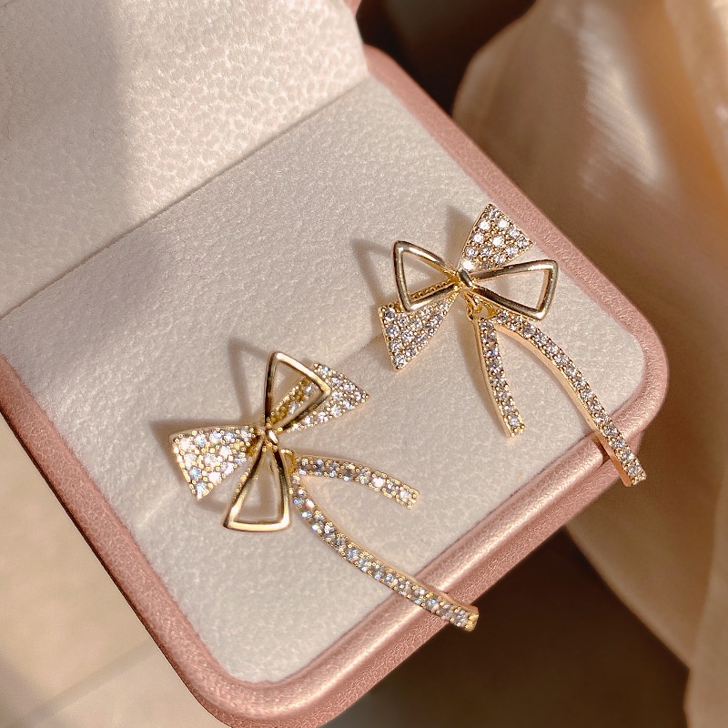 Bông Tai Đính Nơ Sang Trọng Thời Trang 2022 Dành Cho Nữ