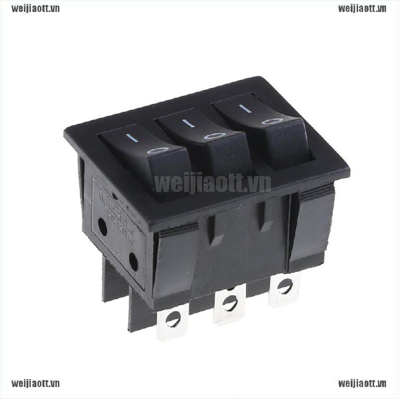 Ổ công tắc 3 nút 9 chân 2 chế độ kích cỡ 34*40 tiện dụng