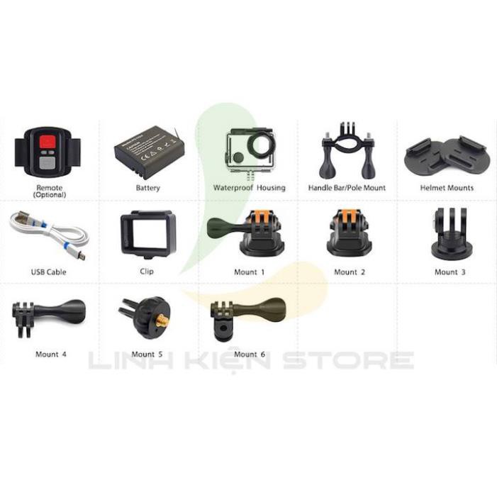 [Mã 11ELSALE hoàn 7% đơn 300K] Camera hành trình Eken H9R V8.1 - Quay video 4k, chống thấm nước độ sâu 30m | BigBuy360 - bigbuy360.vn