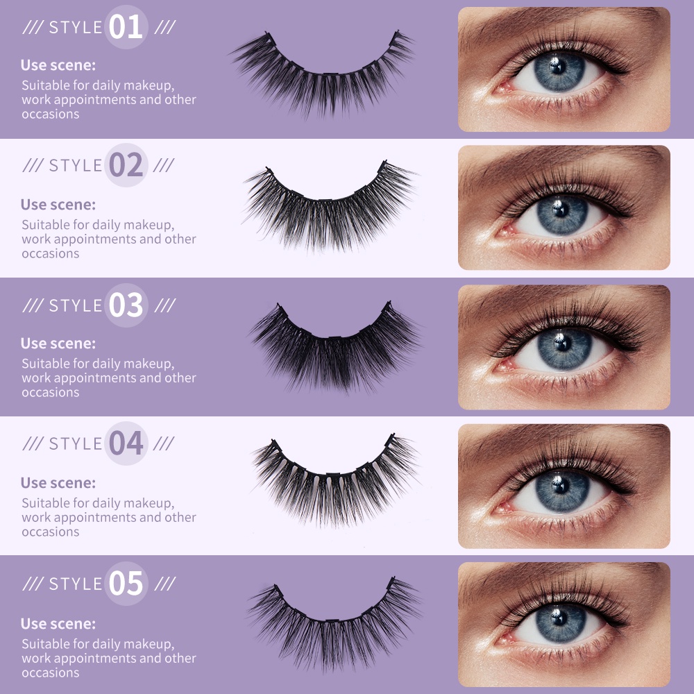 Set 10 cặp mi giả nam châm MAGEFY tiện dụng chất lượng cao