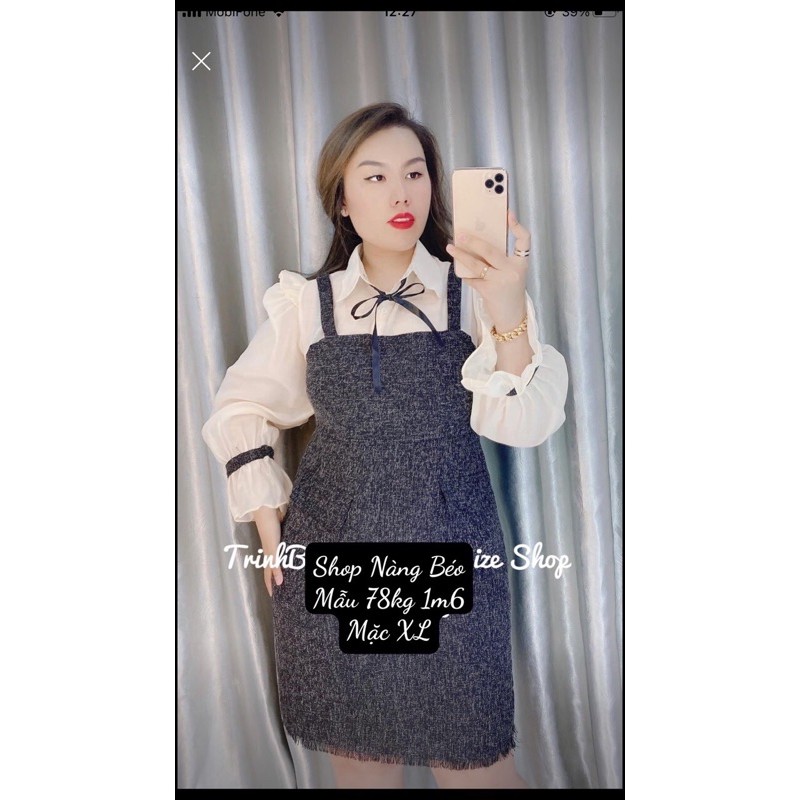 ĐẦM DẠ TAY DÀI BIGSIZE 60-90kg (có size)