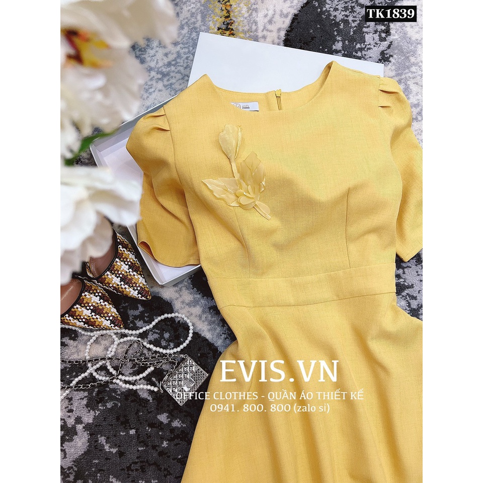 Đầm đính hoa voan cao cấp siêu sang chảnh TK1839