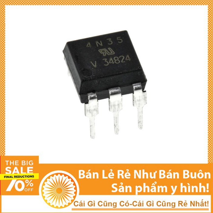 Opto 4N35 DIP6 Chân Cắm