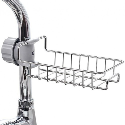 Gía Treo Vòi Nước Inox Có Chốt Gắn