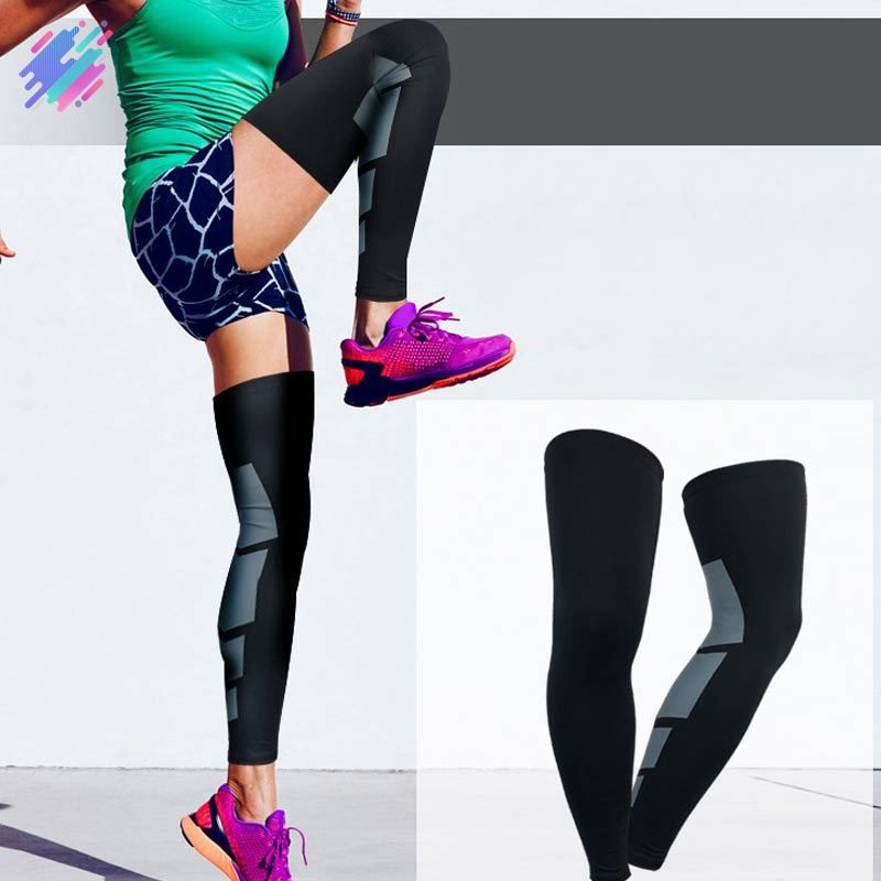 Set 2 vớ hỗ trợ chống chấn thương co giãn tốt khi chơi đá bóng / bóng rổ / đạp xe