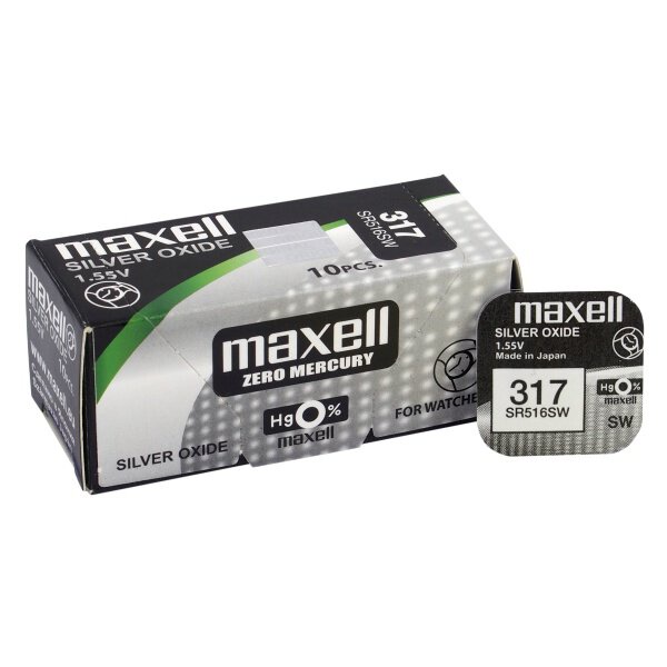 Pin Maxell 317 SR516SW dành cho đồng hồ dùng pin 317/ SR516SW/ V317