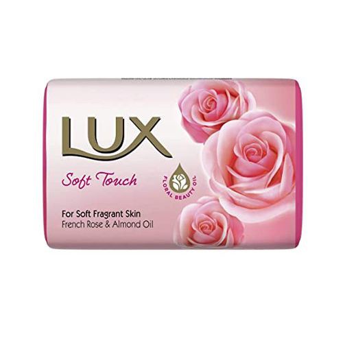 Xà Phòng cục Lux Soft touch Hương Hoa Hồng (Hồng) 80g