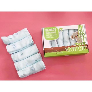 KHĂN SỮA SỢI TRE CAO CẤP MIPBI ( SET 6 CÁI )