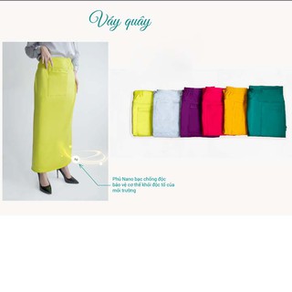 Chân váy quây chống nắng nữ, Phủ nano bạc chống độc, Bảo vệ cơ thể chống lại tia UV, Chống lại độc tố môi trường