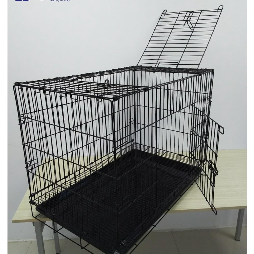 [TẶNG KHAY VỆ SINH] Lồng Chó Mèo Gấp Gọn Kích Cỡ 60x42x50 (D600) Nhiều Màu Sắc Sơn Tĩnh Điện.