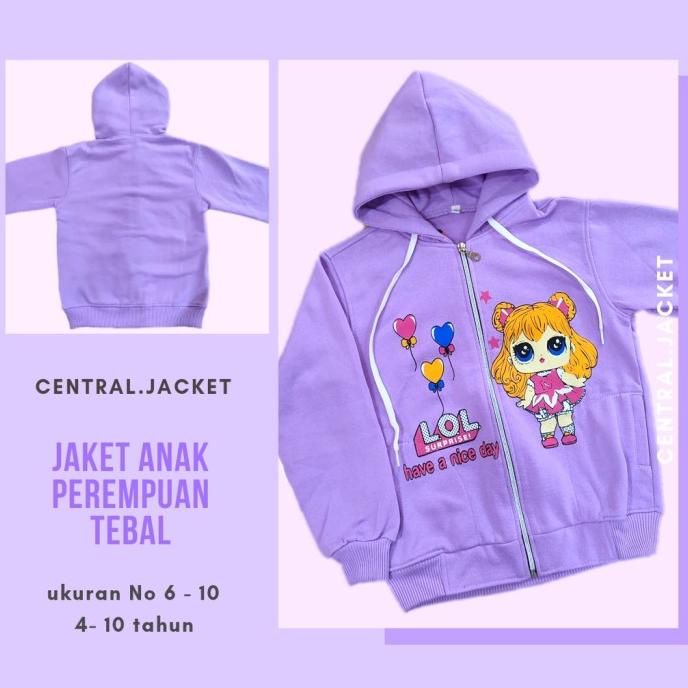 LOL SURPRISE Áo Khoác Sweater Dày Dặn In Hoạ Tiết Hoạt Hình Thời Trang Cho Bé Trai Và Gái