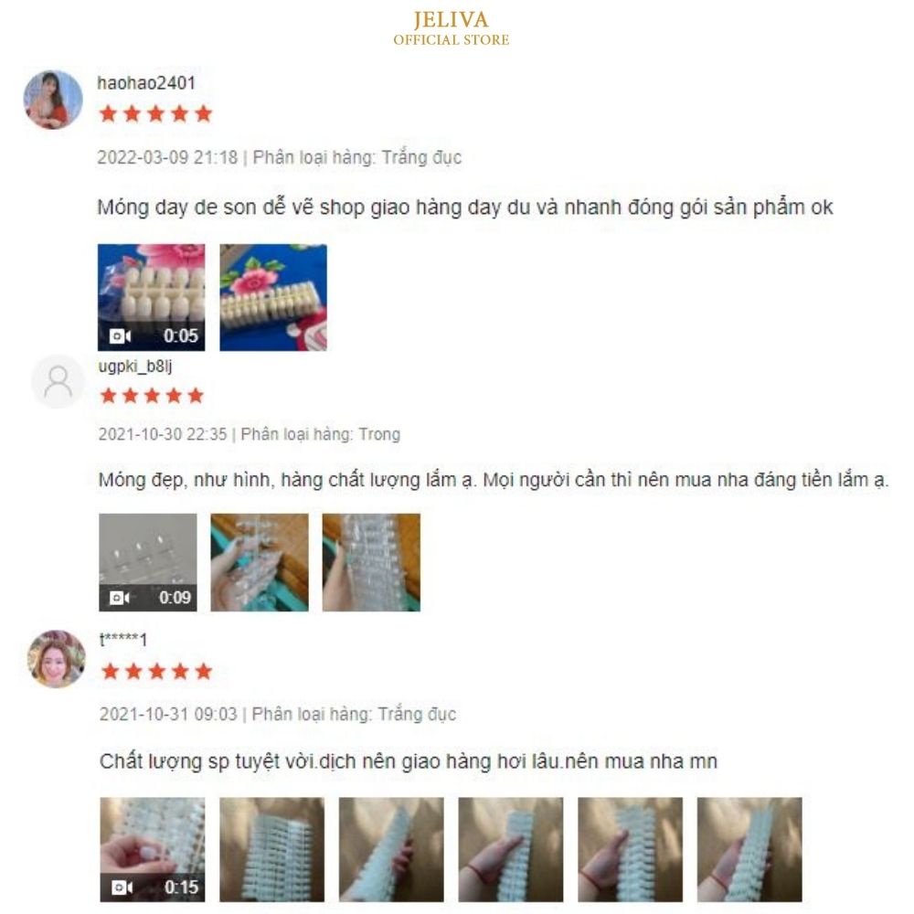 Móng mẫu vuông tập vẽ form Hàn Quốc JELIVA
