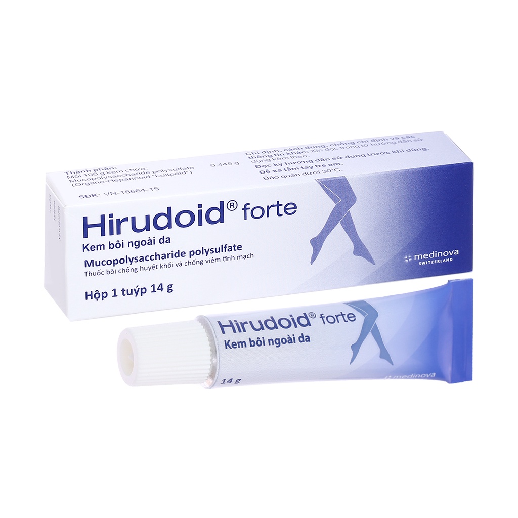 Hirudoid Forte 14g - kem giảm thâm đỏ, v.i.ê.m da, v.i.ê.m tĩnh mạch,...