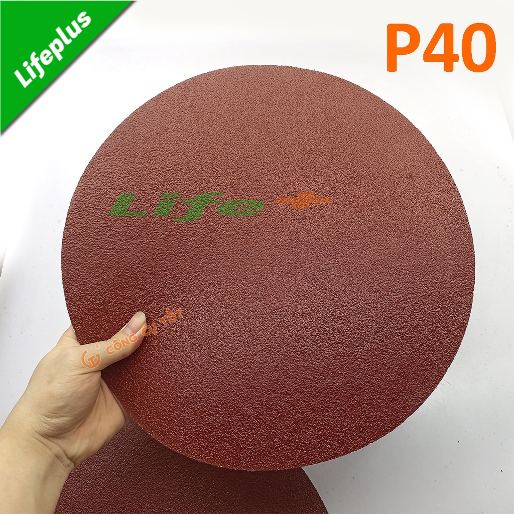 Xấp 25 giấy nhám tròn Ø13inch 32cm  P40, P60, P80, P100