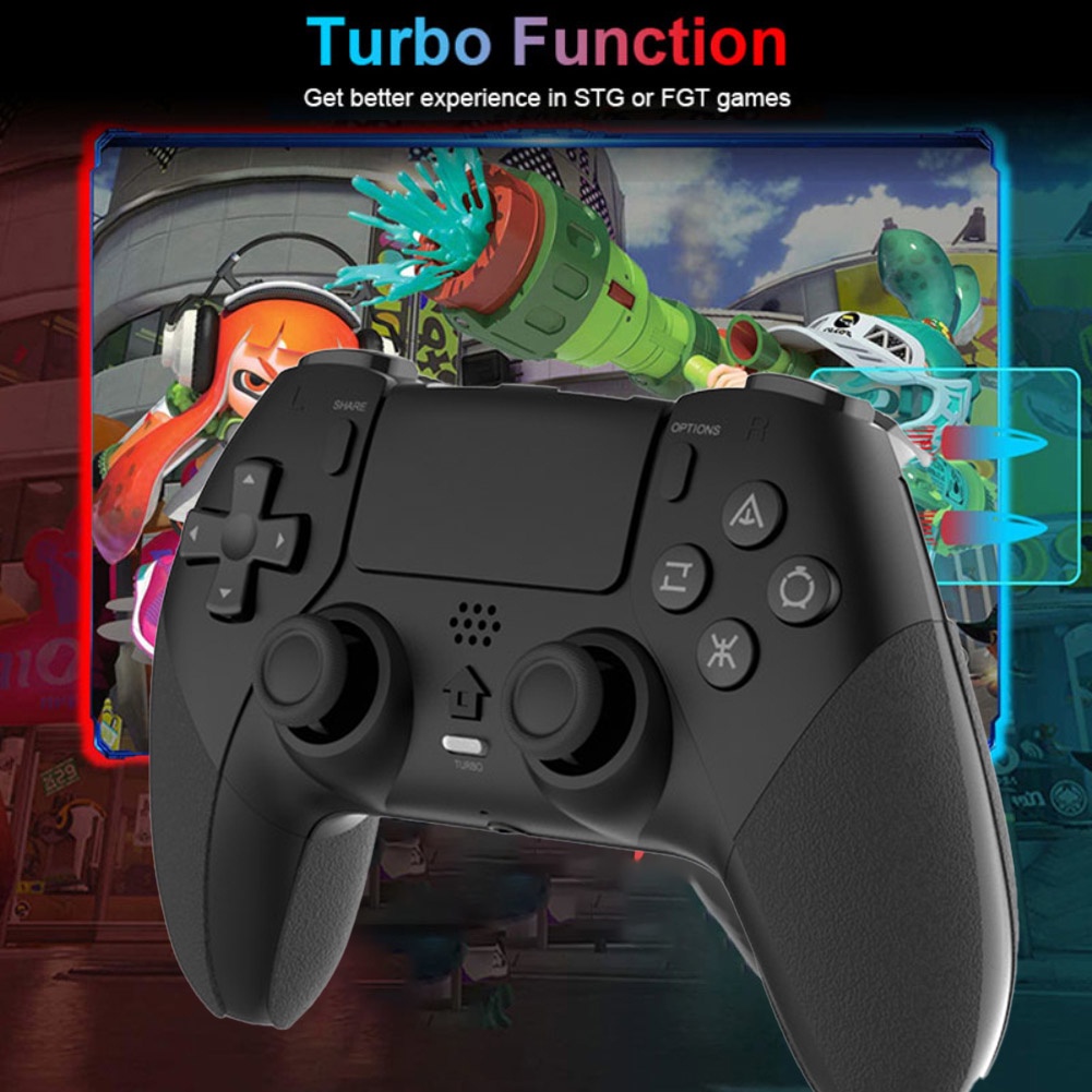 Tay Cầm Chơi Game Không Dây Tương Thích Bluetooth Cho Ps4/Slim/Pro Với Chức Năng Rung Lập Trình Macro Sáu Trục Somatosensory Okase