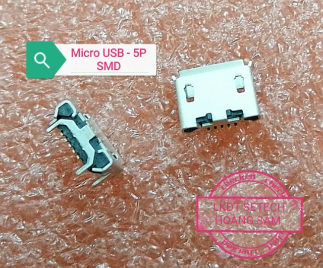 Cổng Micro USB 5P SMD chân dán mạ vàng 1 chiếc