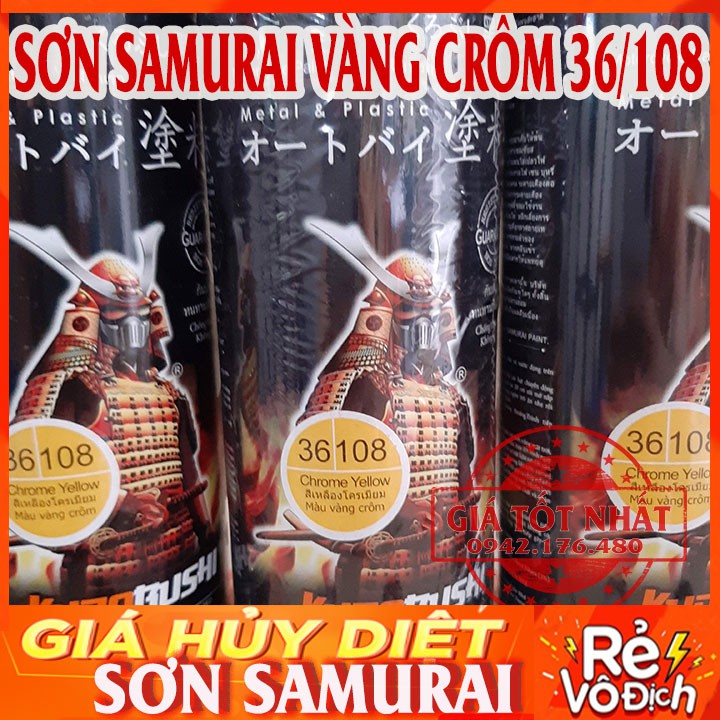 SƠN SAMURAI MÀU VÀNG CRÔM - SƠN MÂM CỰC ĐẸP