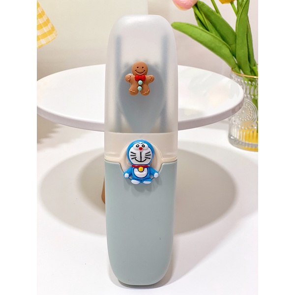 Bộ muỗng nĩa đũa 3 trong 1 XIAODUOJIAJU hình hello kitty dễ thương thân thiện với môi trường