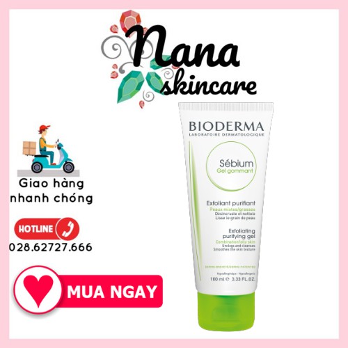 Tẩy Tế Bào Chết Bioderma Sébium Gel Gommant (100ml)