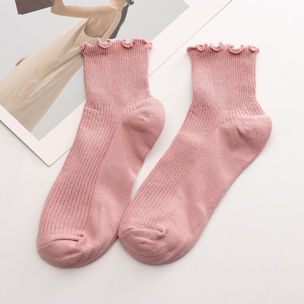 Vớ Thuyền Phối Ren Màu Sắc Thời Trang Thu Đông Cho Nữ