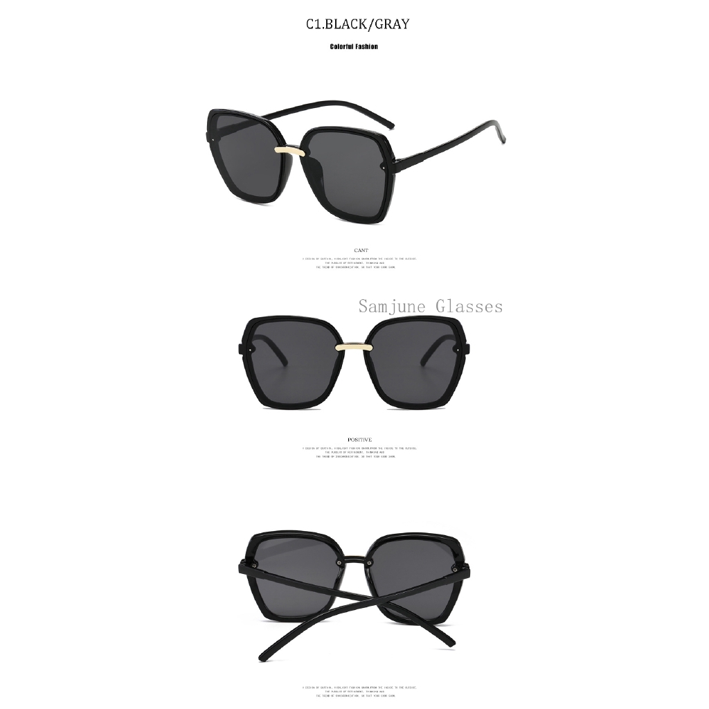 Kính Mát Gọng Vuông Bản To 2020 Sang Trọng Chống Tia Uv400 Samjune