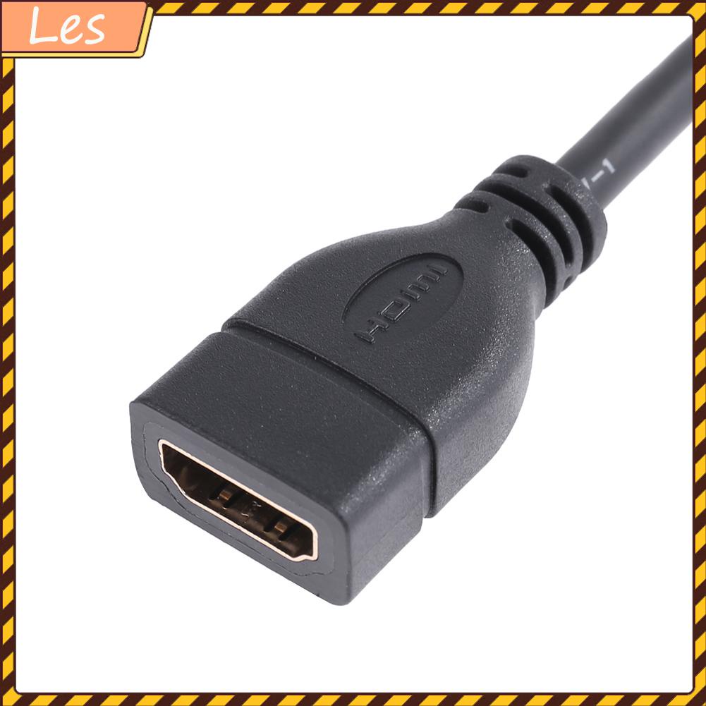 Cáp mở rộng HDMI đầu đực sang đầu cái dài 15cm 90 độ