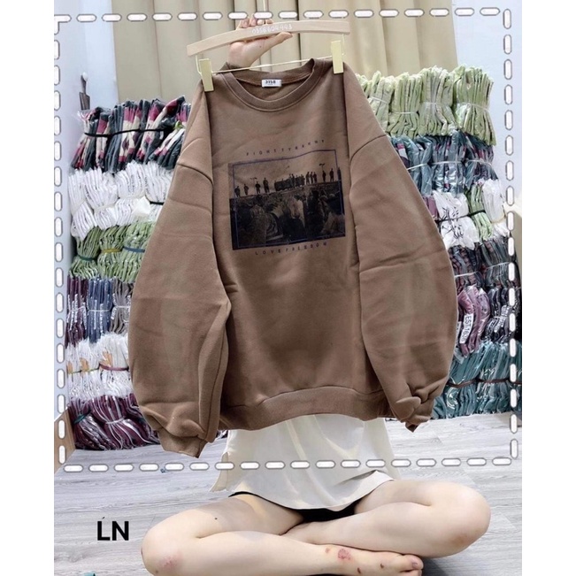 Áo SWT ảnh đen trắng FIGHT DA6