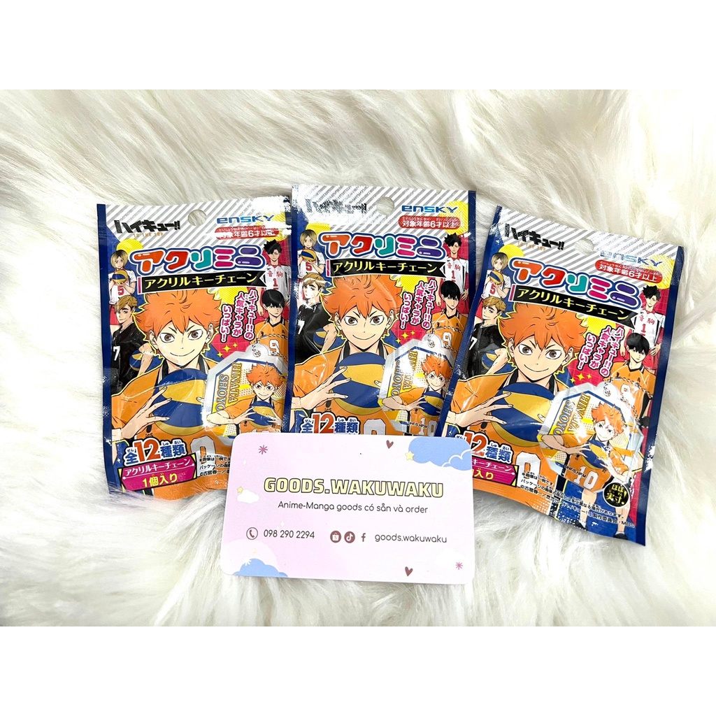 Haikyuu móc khoá nhân phẩm acrylic mini