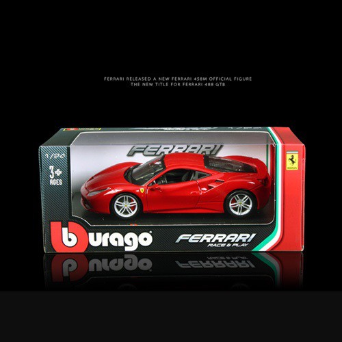 Xe mô hình Ferrari 488 GTB 1:24 Bburago