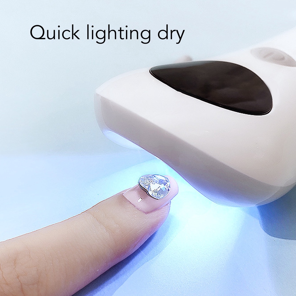 [Hàng Sẵn] Đèn UV LED Gel Nail Máy Sấy Móng Tay Cầm Nhỏ Có Thể Sạc Được Hình Cá Voi Dễ Thương Dụng Cụ Vẽ Chuyên Nghiệp 【Fluorine073】