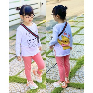(20KG-40KG) BỘ ĐỒ TAY DÀI BÉ GÁI SIZE ĐẠI