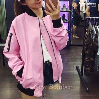 Áo khoác bomber kaki 2 lớp