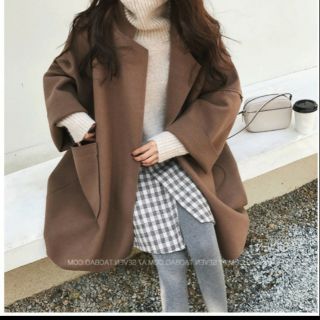 Áo khoác dạ form rộng dáng dài