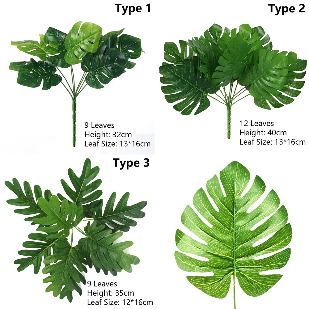 1 Bó Lá Giả Dùng Trang Trí Nhà Cửa / Tiệc Cưới