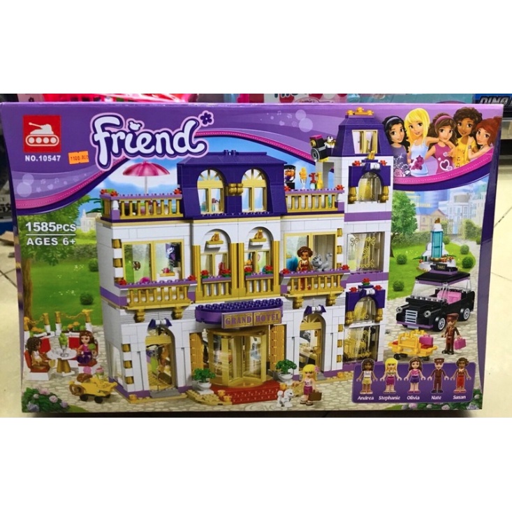 Lắp ráp xếp hình lego friends 10547 - Mô hình khách sạn 5 sao