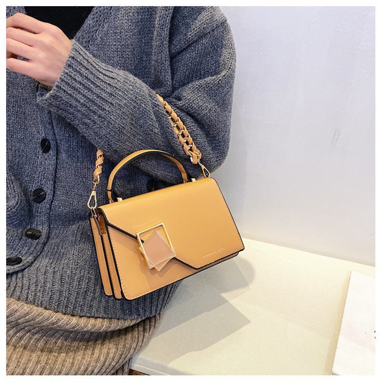 Túi đeo chéo IELGY da PU phối khóa thời trang dành cho nữ