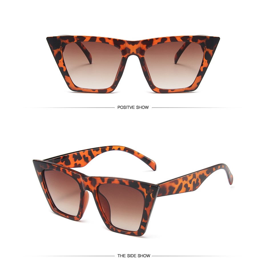 Kính mát mắt mèo nữ gọng kim loại thời trang