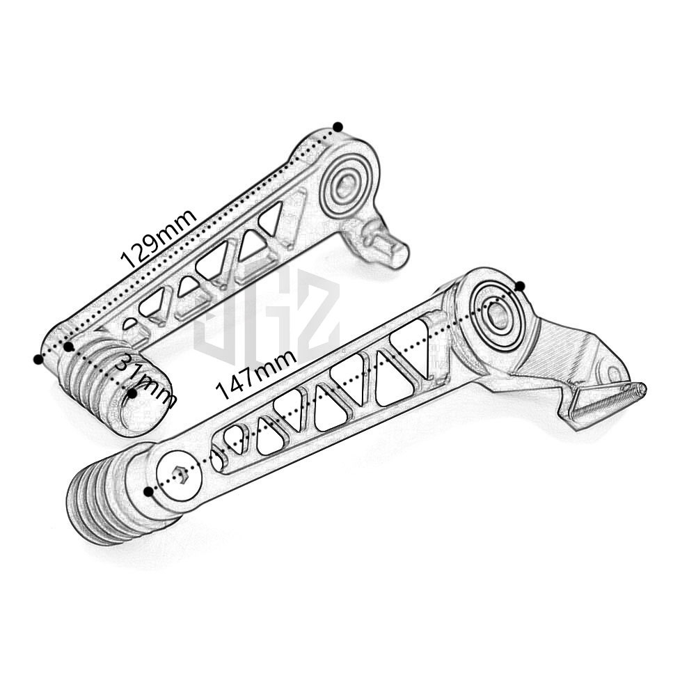 Bàn Đạp Chân Thắng CNC Chuyên Dụng Cho Xe Mô Tô KTM DUKE 250 390 2017-2022