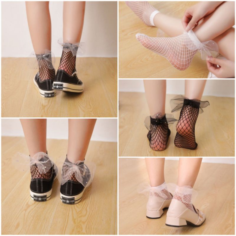 21 mẫu tất lolita sexy cá tính - vớ cosplay ren lưới trơn - ngang đùi qua gối bắp chân mắt cá | BigBuy360 - bigbuy360.vn