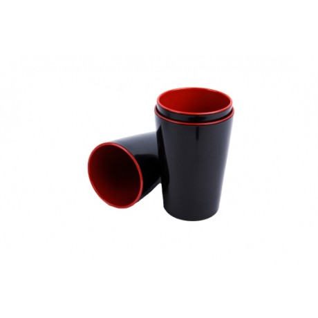 5 cái ly,cốc cao 9.7cm ~ 260ml nhựa melamine ca cốc tách chén uống nước trà (đỏ đen)GIÁ RẺ