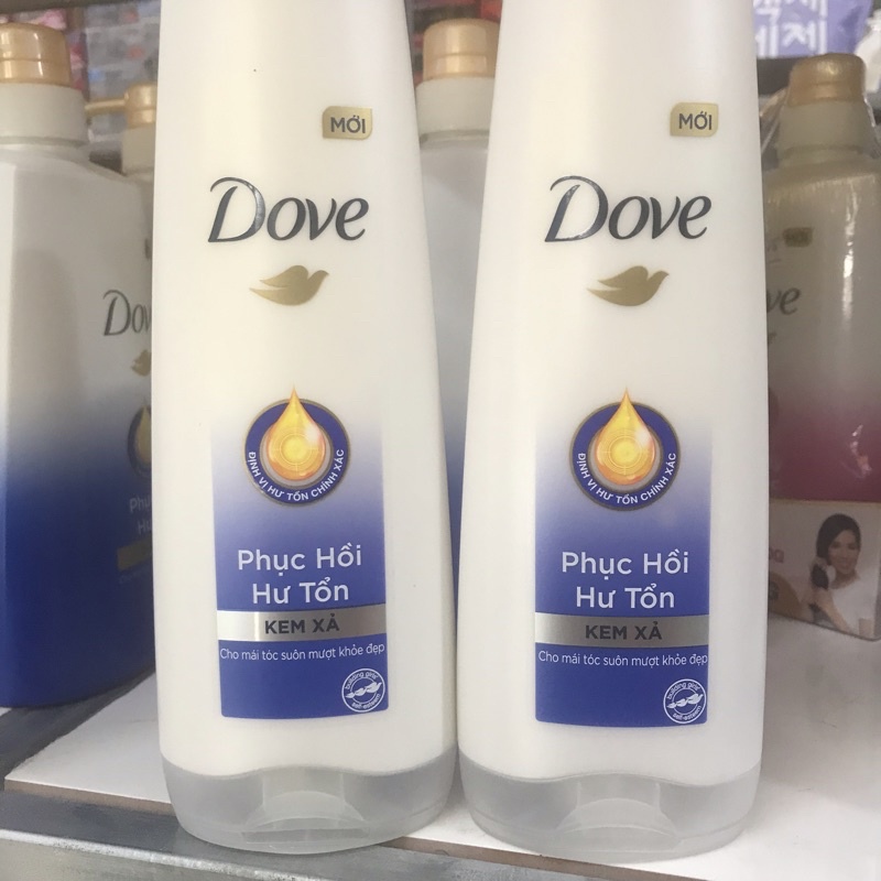 Kem Xả Dove Phục Hồi Hư Tổn Cho Tóc Chắc Khỏe 320g