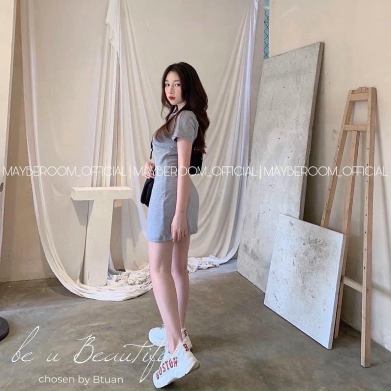 [HOT] Đầm dáng suông polo chất cotton 4 chiều năng độngVáy polo ngắn tay